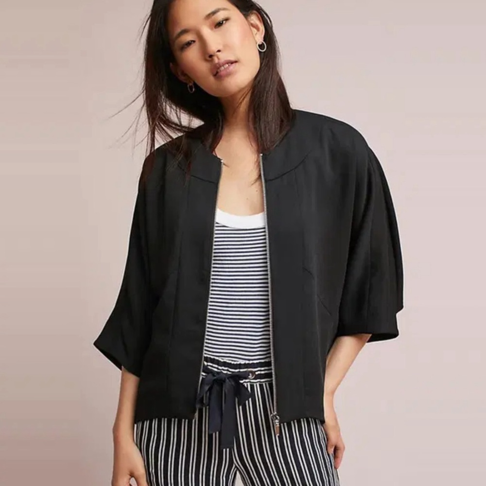 Cartonnier x Anthropologie • Jay Full Zip Dolman Cape Jacket